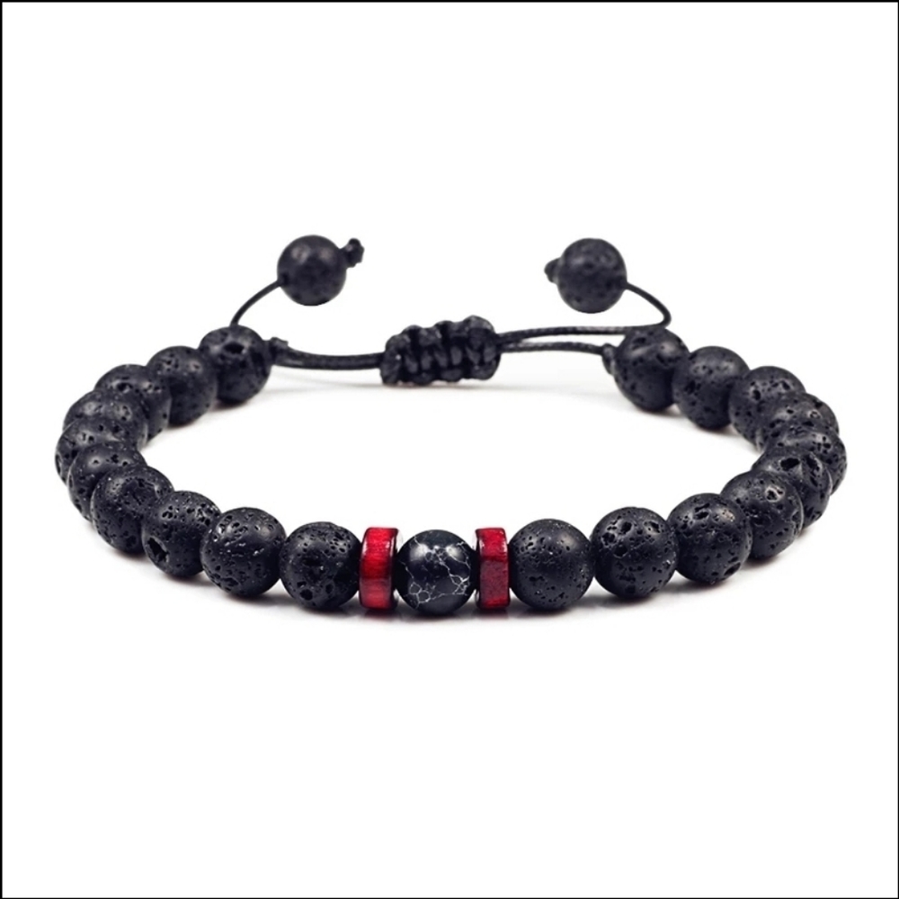 Lava rock adjustable bracelet ♥